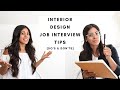 How to Crush your Interior Design Job Interview | Do's & Don'ts | Tips | Q&A