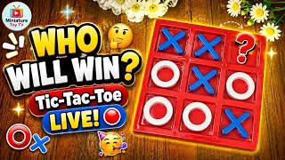 Playing Tic-Tac-Toe Game Live! 🔴 Fun Strategy Challenge ASMR live