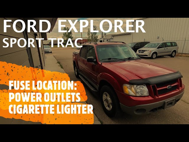 2004 ford explorer cigarette lighter fuse Ford Explorer Sport Trac - POWER OUTLET / CIGARETTE LIGHTER FUSE Location  (2001-2005)