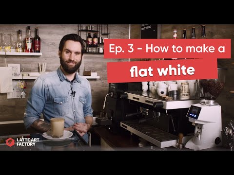 Ep. 3 - How to Make a Flat White Coffee Using the Latte Art Factory Milk Frothing Machine [3/7]