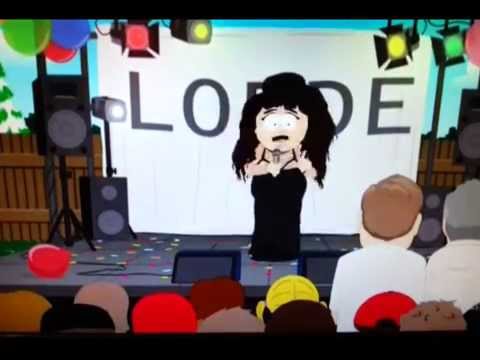 Lorde performing live on South Park
