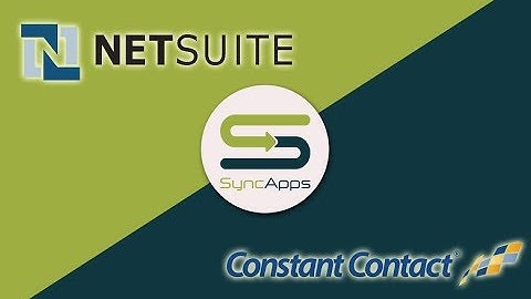 Constant Contact for NetSuite Quick Setup Guided Tour