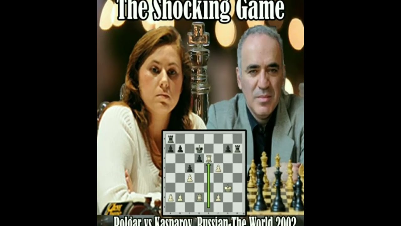 Judit Polgar defeating Kasparov - Russia vs Rest of the World