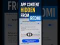 App Content Hidden From Screen Share for Security on Redmi | Fix Screen Share on Redmi Phones