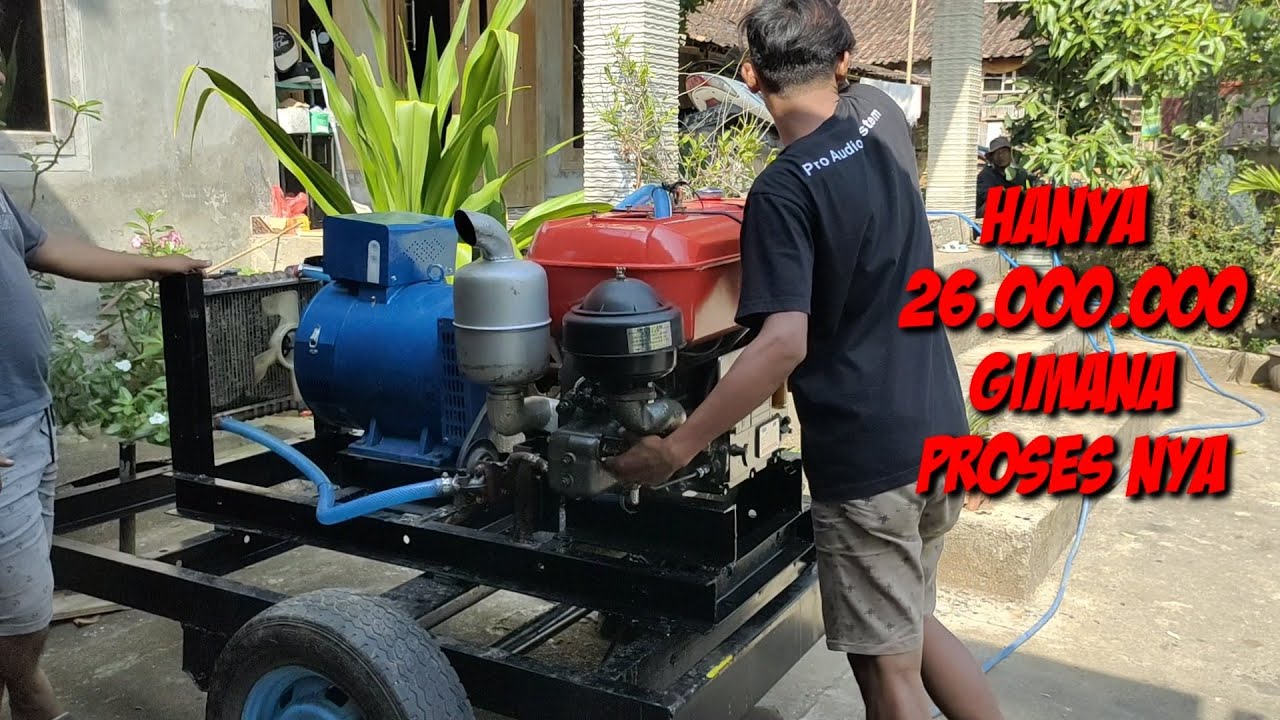 PROSES KILAT PERAKITAN GENSET ODONG ODONG SOUND SYSTEM 24 PK 20.000VA HARGA 26.000.000
