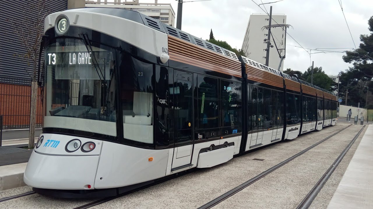 A bord d'une rame Caf sur la ligne T3 destination la gaye 