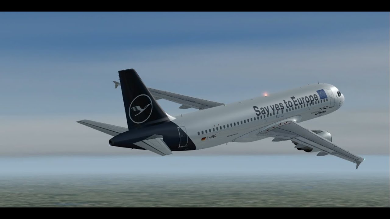 Flight Movie Paris Munich A320200 Lufthansa YouTube