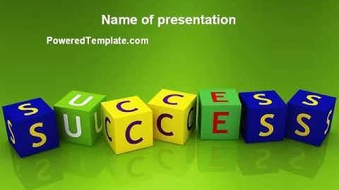 Success PowerPoint Template by PoweredTemplate.com