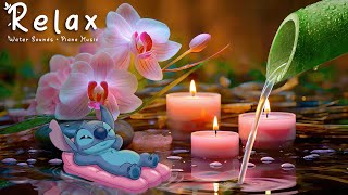 Relaxing Music Relieves Stress, Calm Anxiety \u0026 Depression 🌿 Bamboo Water Fountain, Deep Sleep Music