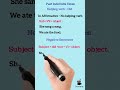 Past Indefinite Tense