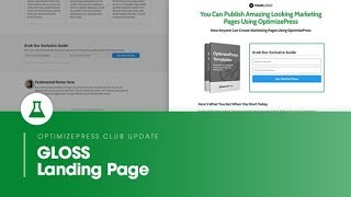 OptimizePress Club: Gloss - Landing Page Template