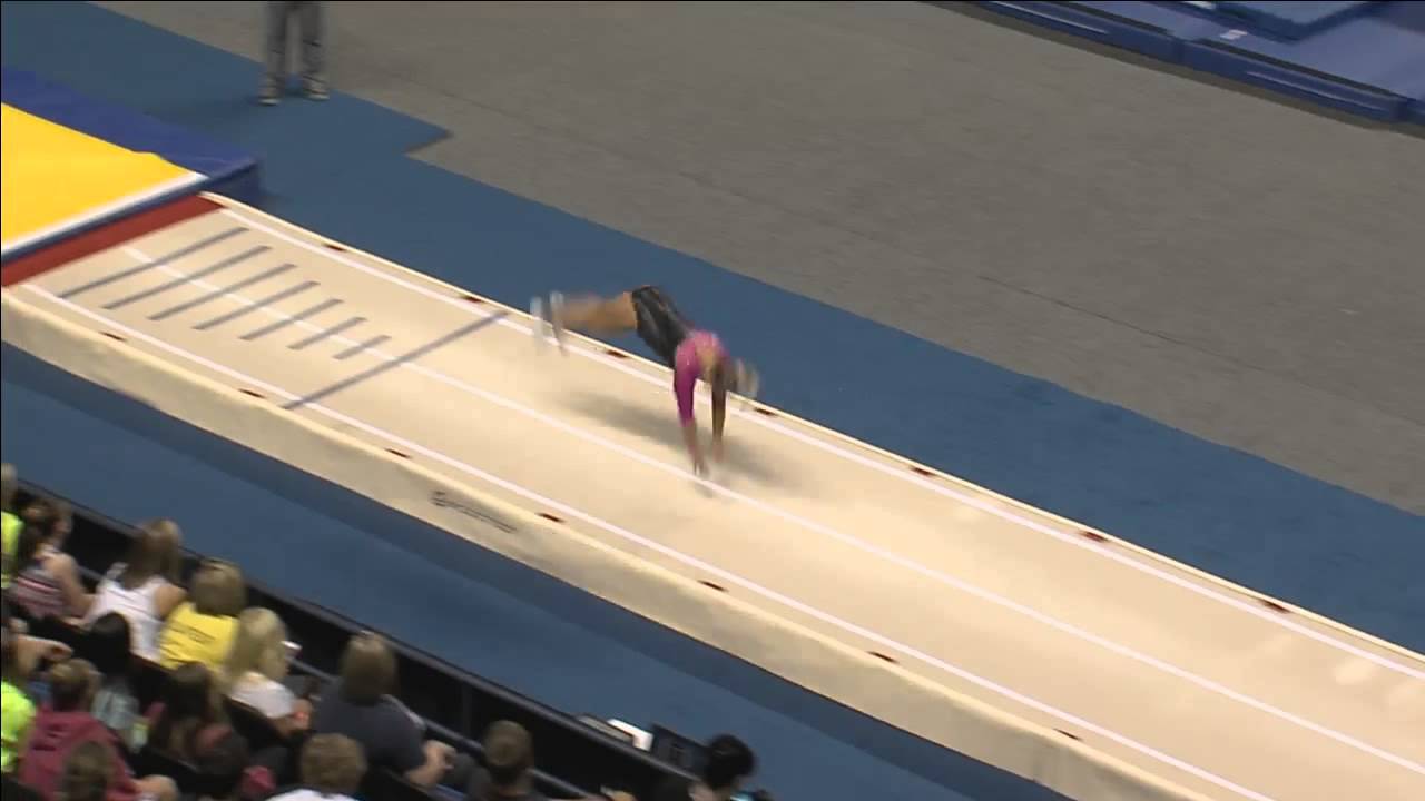 Yuliya Brown Tumbling Pass 2 2015 USA Gymnastics Championships YouTube