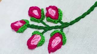 Beautiful embroidery tutorial 🪡♥️#ytviral #handbroidery #handbroidery #embroidery