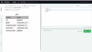 HackerRank I Revising the Select Query I