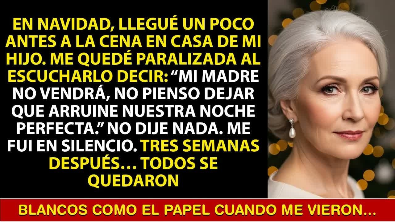 Llegué temprano a Navidad… lo que escuché me hizo irme, y luego todos quedaron pálidos