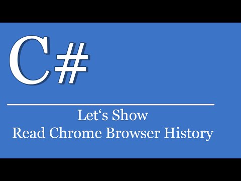 Let's Show #189 - C# Visual Studio .NET Tutorial - Read Google Chrome Browser History | SQLite