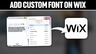 How To Add Custom Font on Wix ! (Full Tutorial)