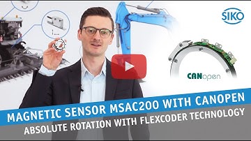 SIKO Magnetic sensor MSAC200 – Rotary absolute bearingless encoder with CANopen interface