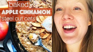 BAKED APPLE CINNAMON STEEL CUT OATS by Two Shakes of Happy 4,461 views 6 years ago 1 minute, 6 seconds