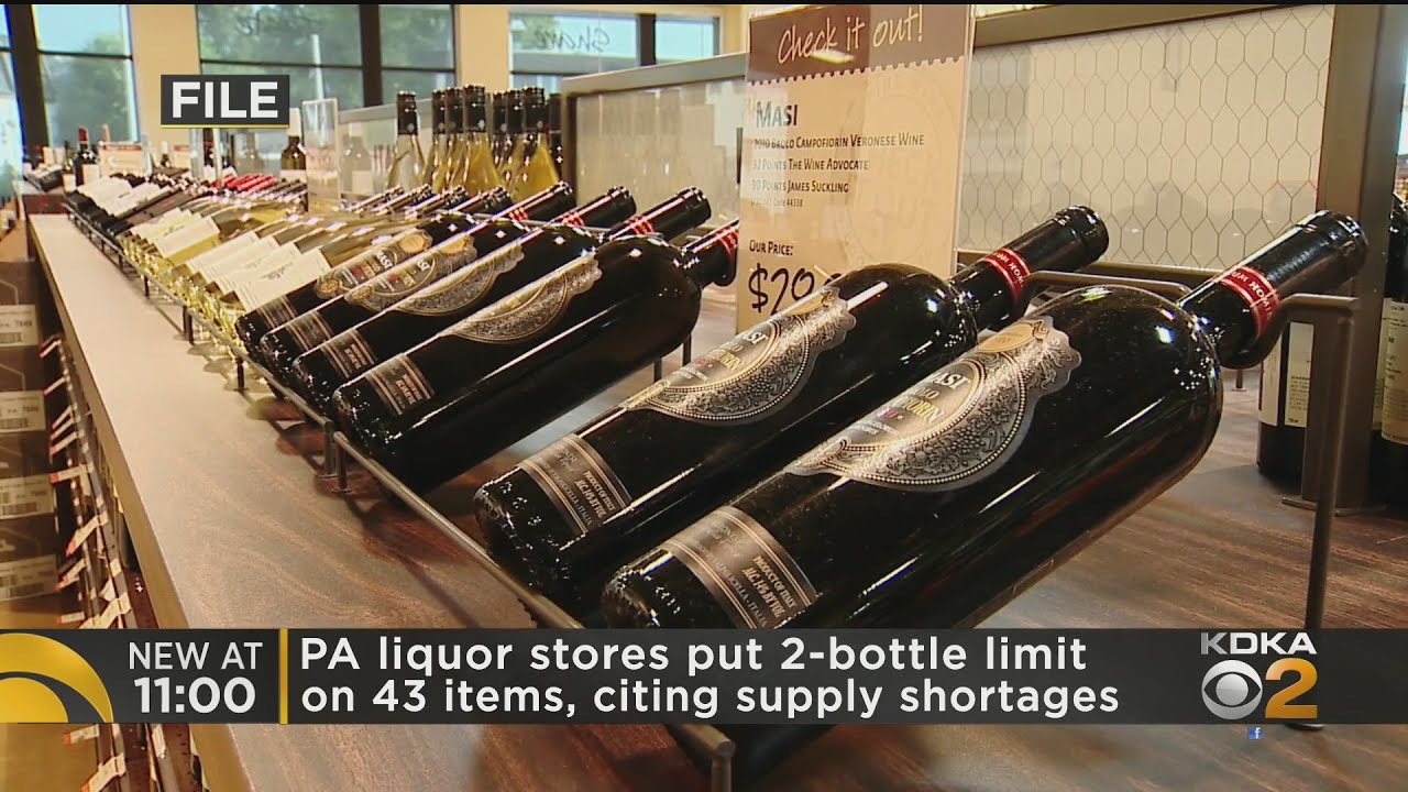 Pennsylvania Liquor Stores Put Purchase Limit On Some Booze YouTube
