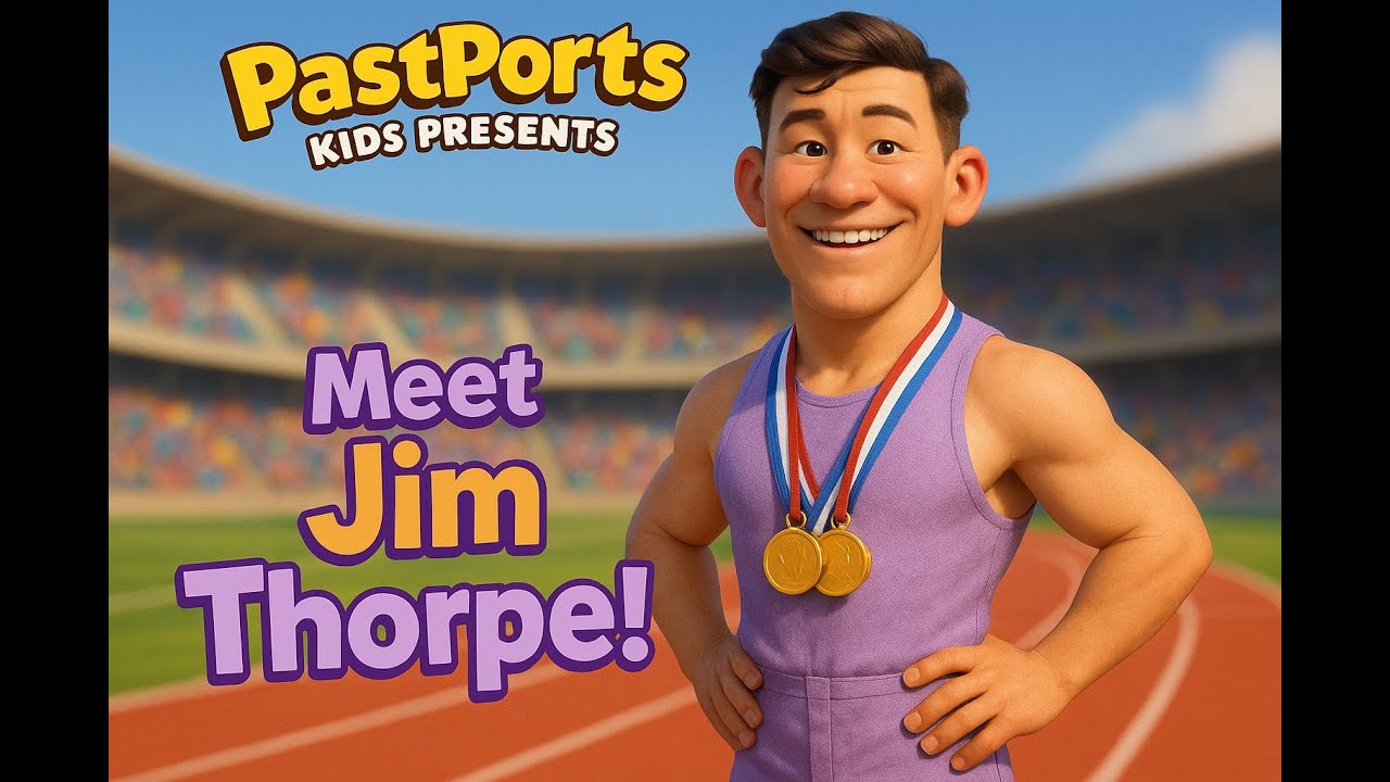 Кем был Джим Торп? 🏅| Спортивный супергерой коренных американцев!🌟| PastPorts Kids представляет