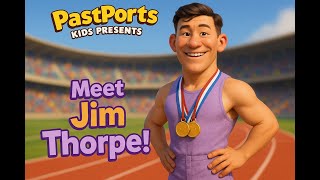 Who Was Jim Thorpe? 🏅| The Native American Sports Superhero!🌟| PastPorts Kids Presents