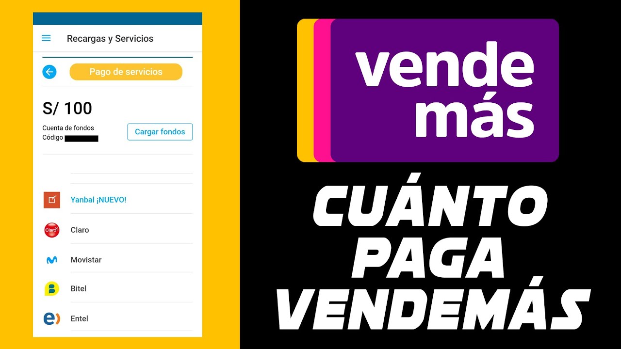 Cúanto Se Gana en Vendemás APP por Recargas y Pagos de Servicios - A Dónde Se Van Mis Ganancias