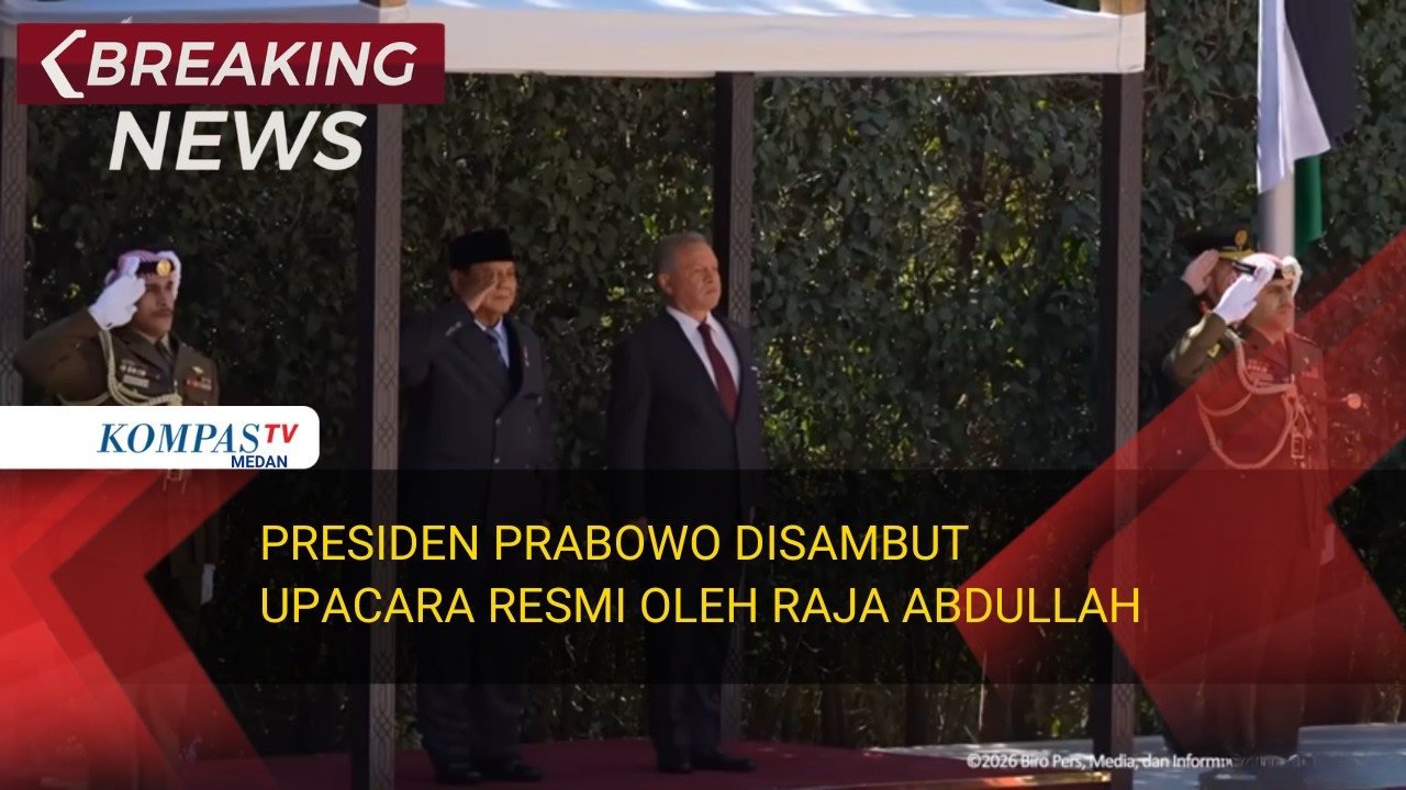 Presiden Prabowo Disambut Upacara Resmi oleh Raja Abdullah II di Istana Basman, Yordania
