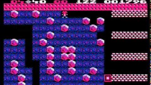 Atari 8-bit Boulder Dash (First Star Software) Cave F solution