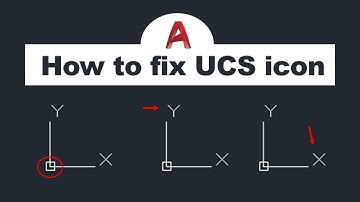 How to fix UCS icon in AutoCAD | UCS icon setting in AutoCAD | UCS icon on or off
