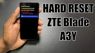 Hard Reset ZTE Blade A3Y | Factory Reset Remove Pattern/Lock/Password (How to Guide)