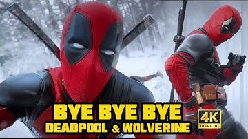 NSYNC - Bye Bye Bye (Music Video) DEADPOOL & WOLVERINE Opening Scene Soundtrack MV 4K #deadpool