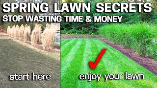 HOW I JUMPSTART MY LAWN IN SPRING  Spring Lawn Care Tricks REVEALED!