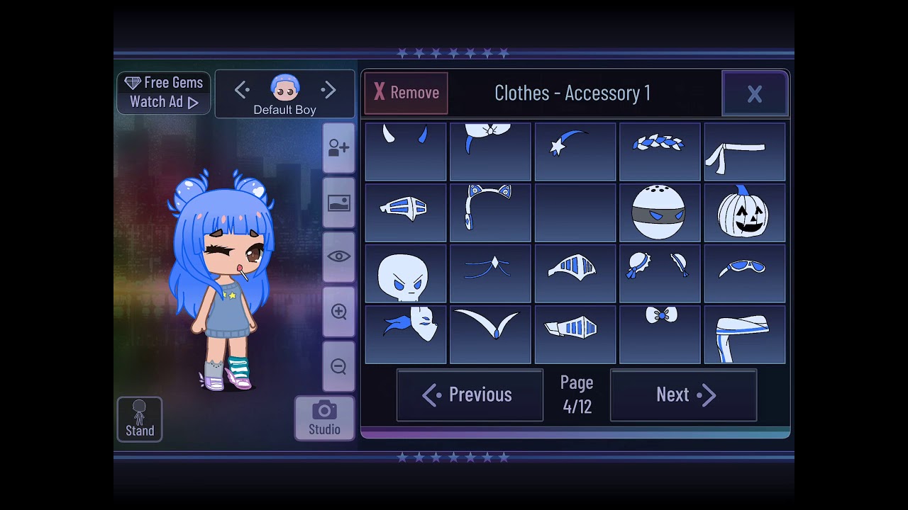 How to have an eyepatch and glasses at the same time in gacha club