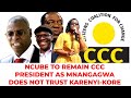 NCUBE TO REMAIN CCC PRESIDENT AS MNANGAGWA DOES NOT TRUST KARENYI-KORE