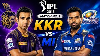 IPL 2015 Match no-1 Hilights | #rohitsharma #viratkohli #ipl #t20cricket #mi #mumbaiindians #kkr  screenshot 4