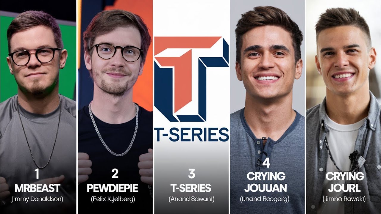 Top 5 Youtubers In World दुनिया के टॉप 5 YouTubers और उनकी संघर्ष की ...