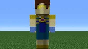 Minecraft Tutorial: How To Make A Skydoesminecraft Statue (Swimsuit Skin)