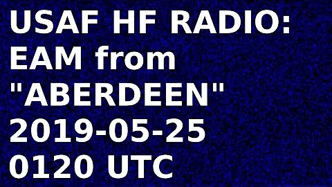 USAF HF Global Communications System, EAM from ABERDEEN | 11175 and 8992 | Shortwave Radio