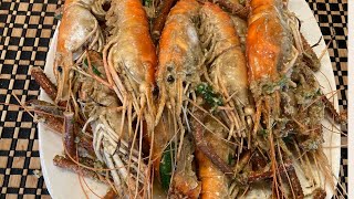 How to cook big prawns