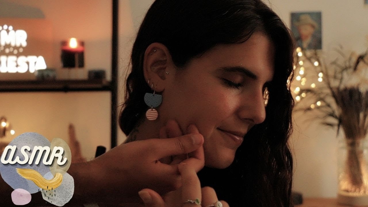 ASMR a PERSONA REAL│💤COSQUILLAS 100% │Brocha, rascador, masaje con manos del pelo... [SIN HABLAR]