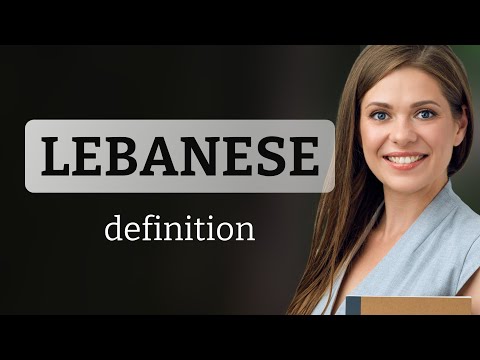 Lebanese LEBANESE Definition