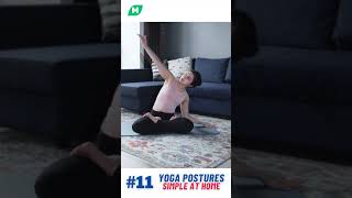 #11 - Revolved Head To Knee - Yoga Postures Simple at Home #Shorts