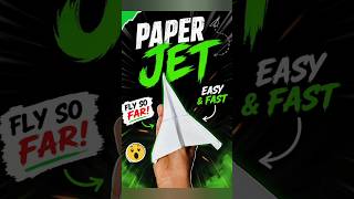 How to make easy and fast paper jet plane #jetplane #tutorial