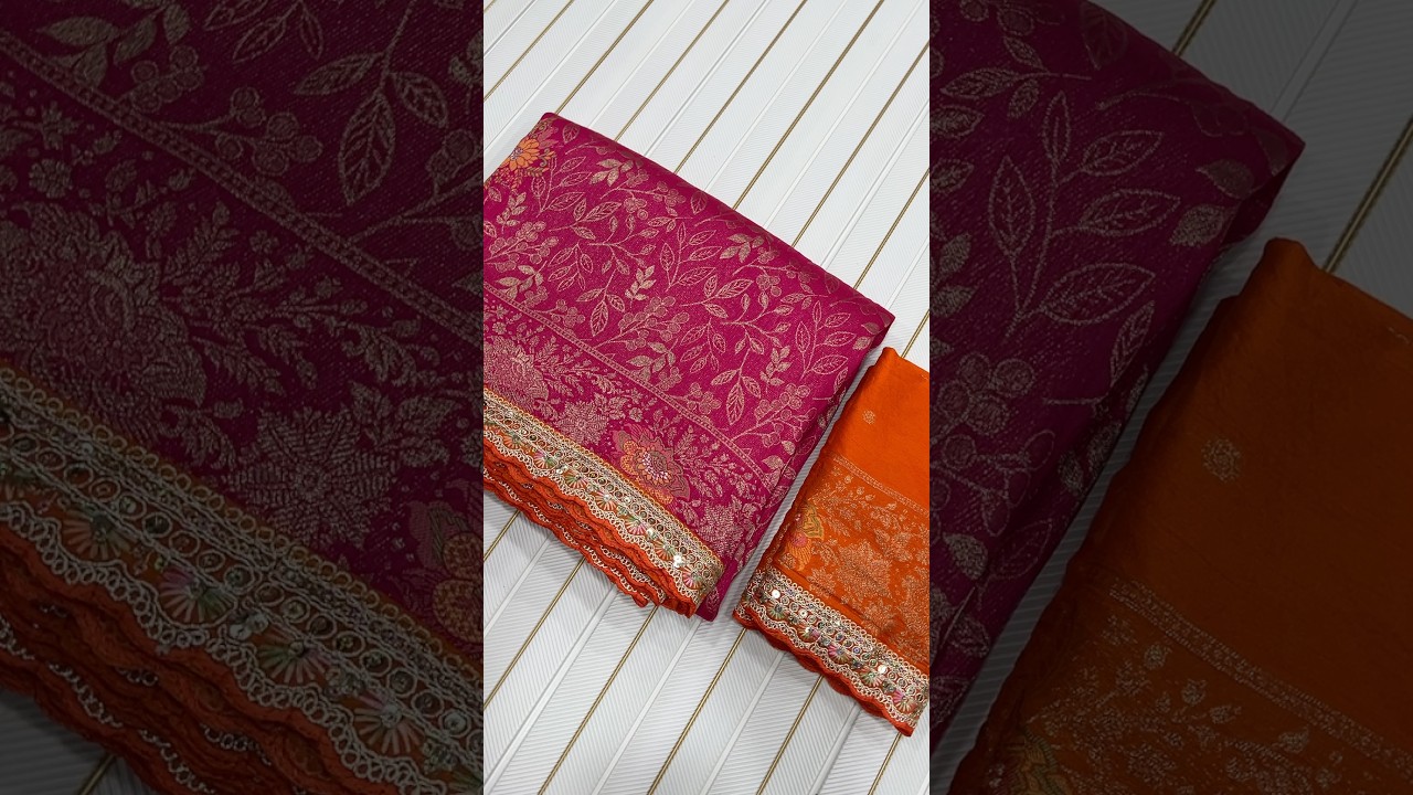 Pure Dola Silk Zari Woven Embroidered Border Saree