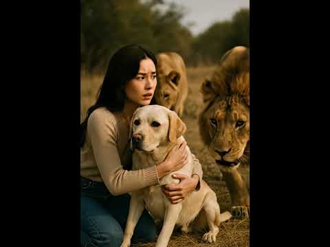 Woman Protects Dog From Lions Can She Save It WildChallenge LifeProtection 