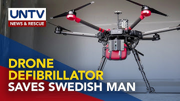 Swedish man saved by drone defibrillator, makes medical history