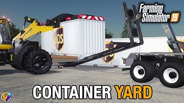 CONTAINER YARD WAREHOUSE FS19 (ATC ISO Container Pack) FARMING SIMULATOR 19