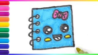 How to Draw Cute Diary Notebook