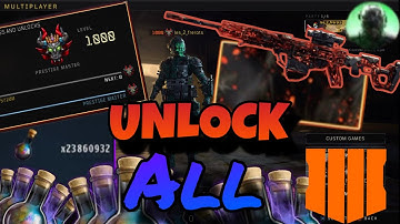 How To UNLOCK EVERYTHING And Get LEVEL 1000 in Black Ops 4 MP, BLACKOUT & ZM PS4/5 (CHECK DESC)